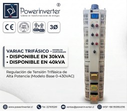 VARIAC 0-430VAC/50000VA TRIFASICO 380VAC